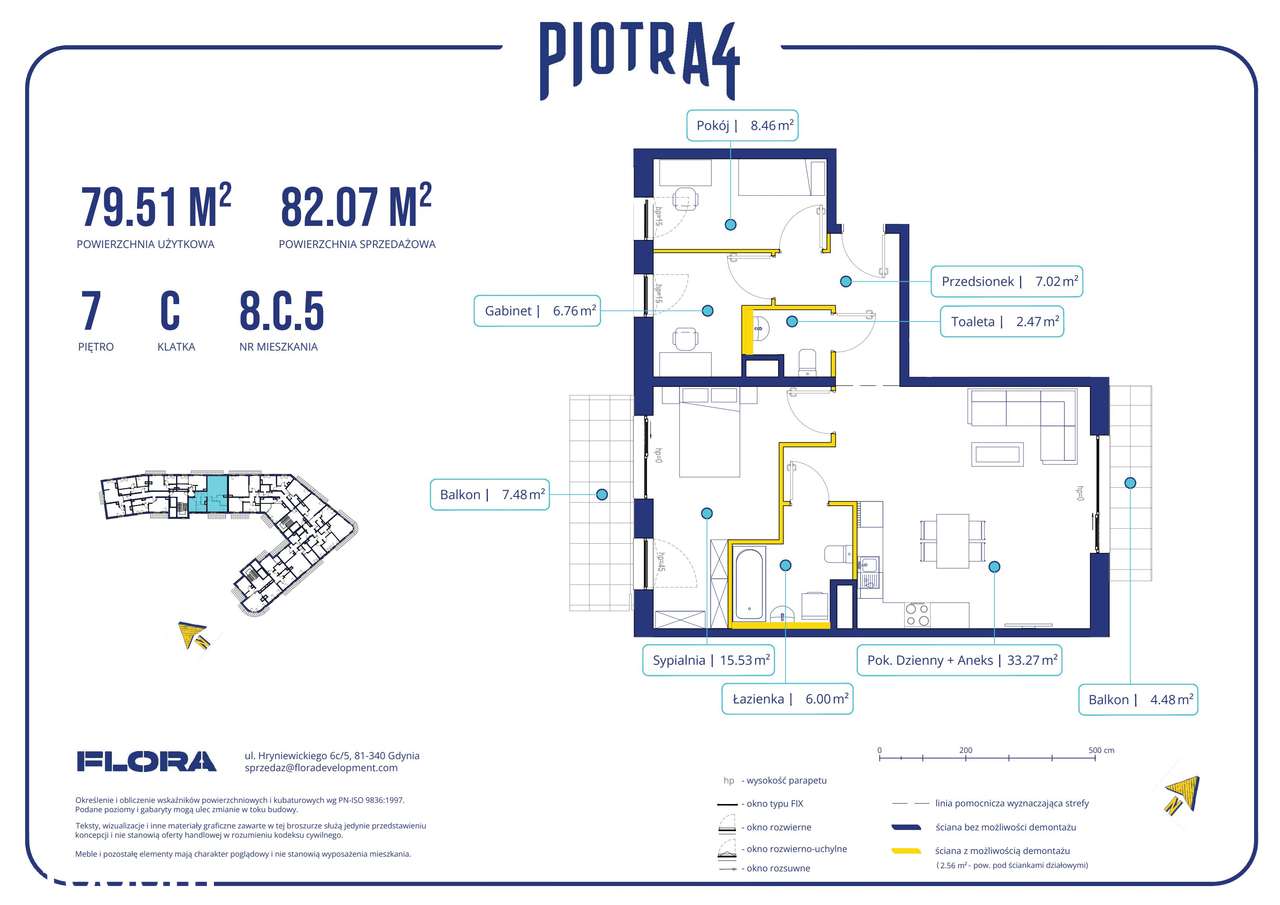 4-pokojowe mieszkanie 79m2 + 2 balkony - Pełny obrazek: 2/11