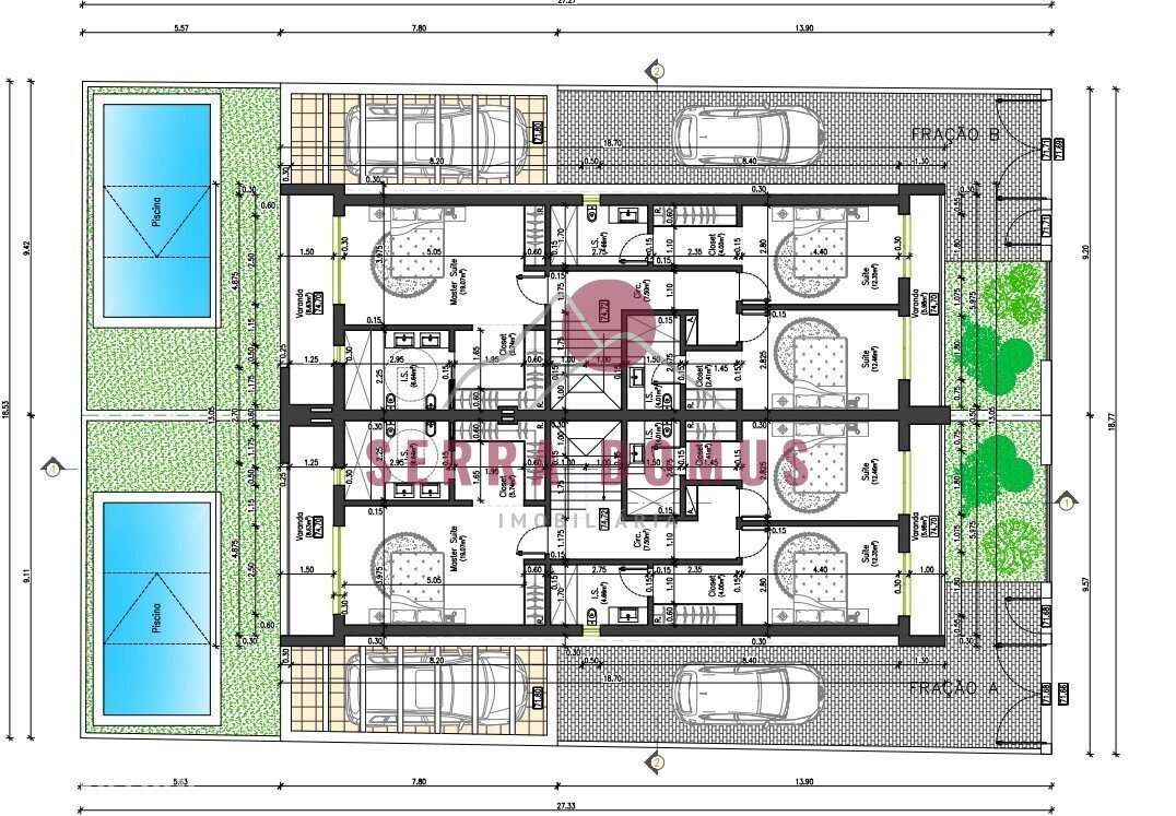 Moradia Geminada frações A ou B com tipologia T4 com piscina em Fer... - Grande imagem: 3/7