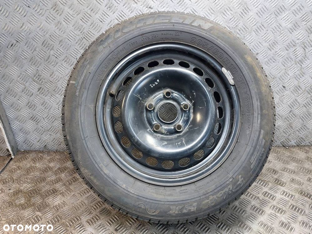 KOŁO FELGA OPONA ZAPAS 5x110 6Jx15 ET45 FI65,1 205/60R15 OPEL ASTRA H - 1