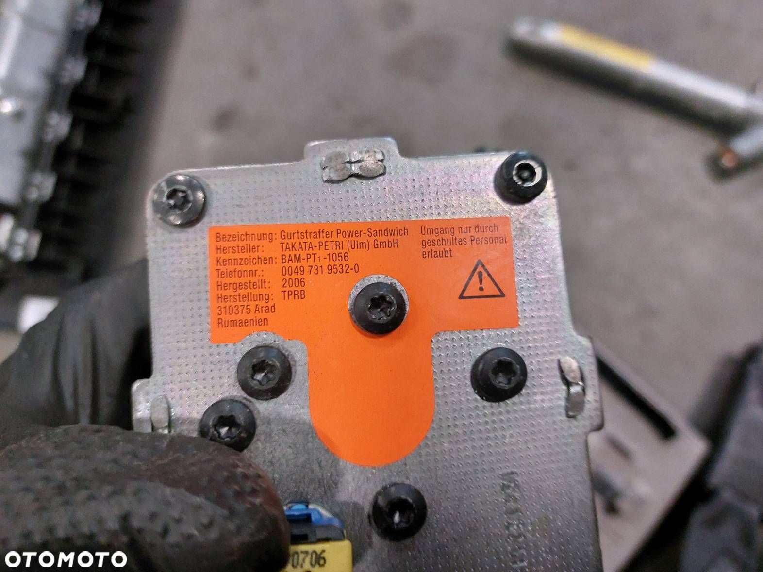 ZESTAW AIRBAG POSTRZAŁOWY CITROEN C4 PICASSO I 9655968780 96542463ZD - 6