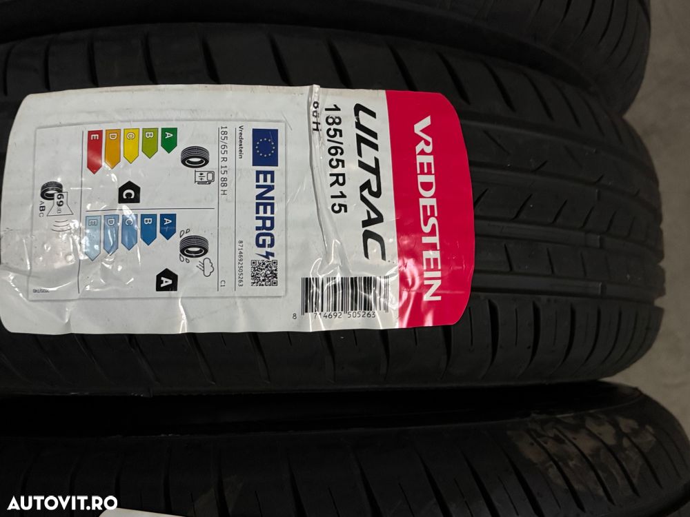 Vând 4 anvelope 185/65/15 vredestein de vară noi - 2