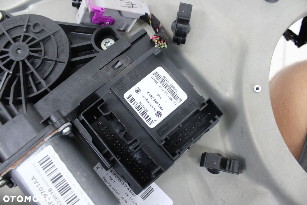 skoda octavia ii lift 08r- podnośnik szyby prawy przód przedni 1t0959701aa - 5