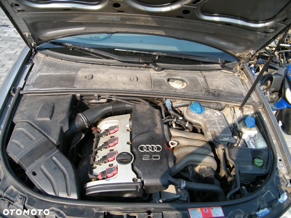 Audi A4 B6 (00-06r.) 2.0B 130KM. Silnik BFC  (oraz: BCZ, BDG) Skrzynia GHD lakier LY7Q. Cały na części. GWARANCJA !!! - 9