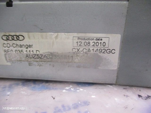 Radios 8E0035111D   AUDI TT 2 2010 1.8 TFSI 160CV 3P CINZA ORIGINAL CD-CHANGER - 6