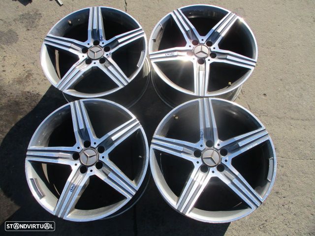 Jogo De Jantes Jgjant1068 MERCEDES W220 S320 Cdi 2003 320CDI 204CV 4P PRETO 8.5Jx18 5X112 66MM - 2