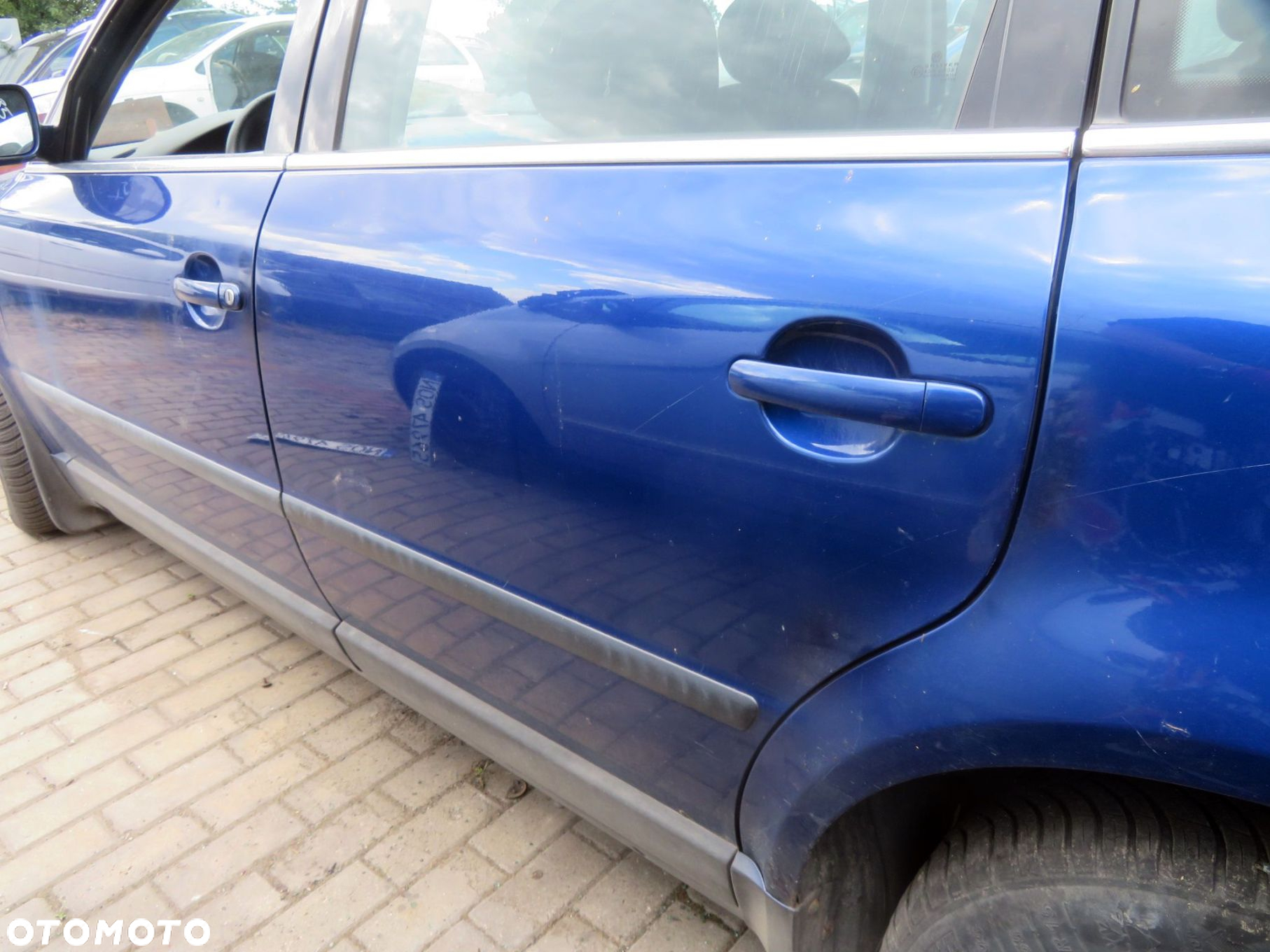 DRZWI TYLNE LEWE PASSAT B5 LIFT SEDAN LC5X  NIEBIESKI VOLKSWAGEN 2001-2005 - 4