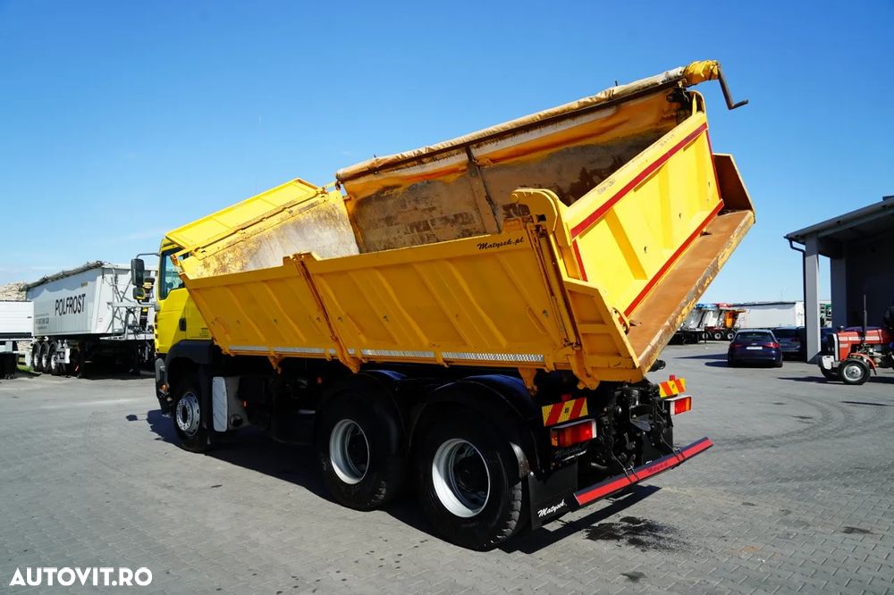 MAN TGA 26.410 / 6x4 / BASCULATOR 3 LATURĂ / MEILLER KIPER / MANUAL / - 9
