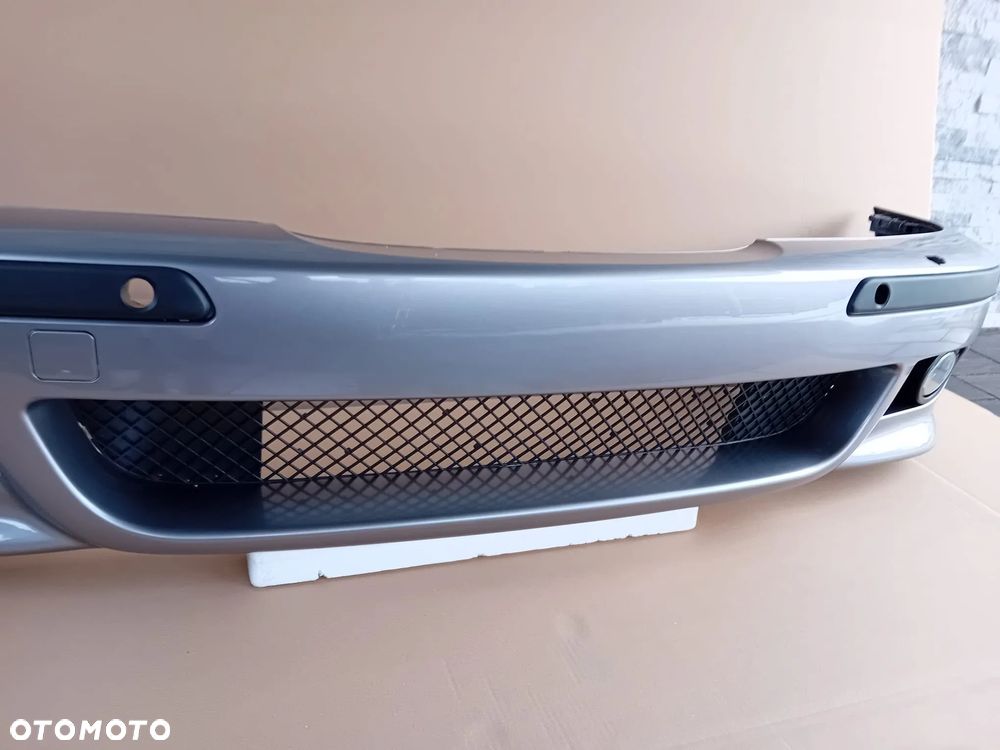 ZDERZAK BMW E39 M PAKIET ASPENSILBER PRZEDNI SPRYSKI PDC ORYGINALNY WYSYŁKA BDB - 2