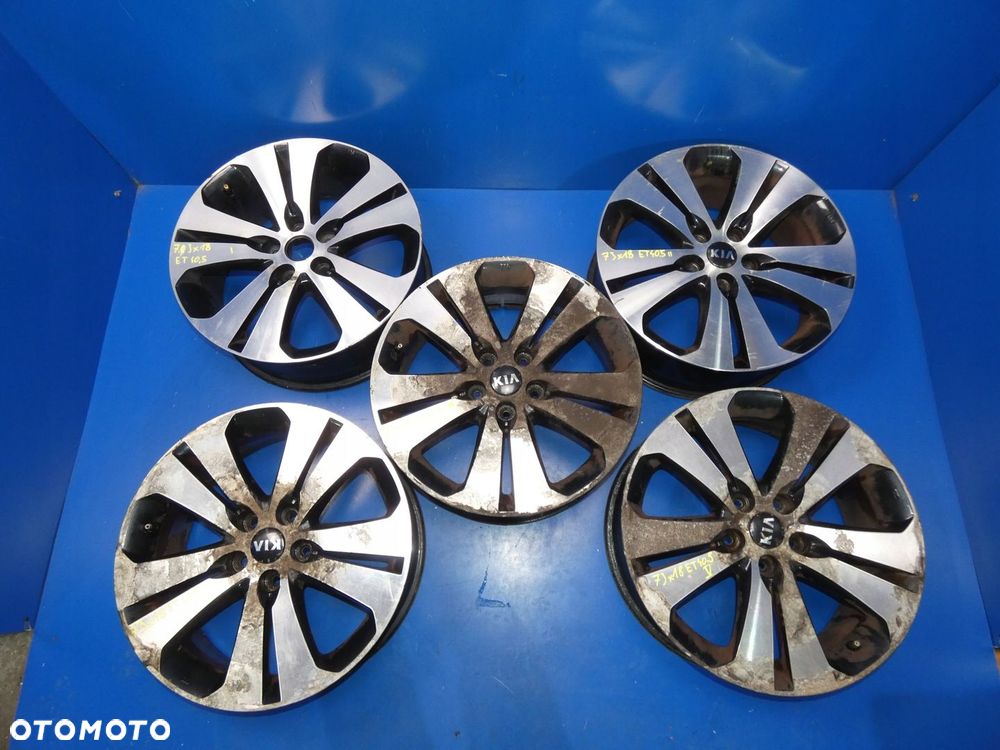 KIA SPORTAGE III HYUNDAI IX35 FELGI ALUMINIOWE 18 R18 ET40,5 KOMPLET - 1