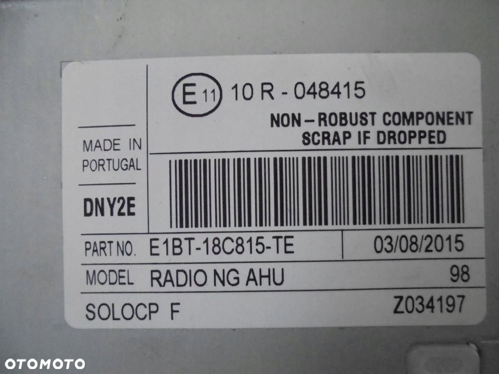 FIESTA MK7 LIFT radio CD nawigacja E1BT-18C815-TE - 3