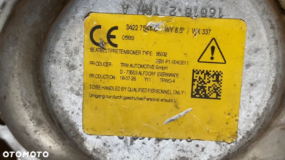 PAS BEZPIECZEŃSTWA BMW X2 F39 LEWY TYŁ 34227541 - 7