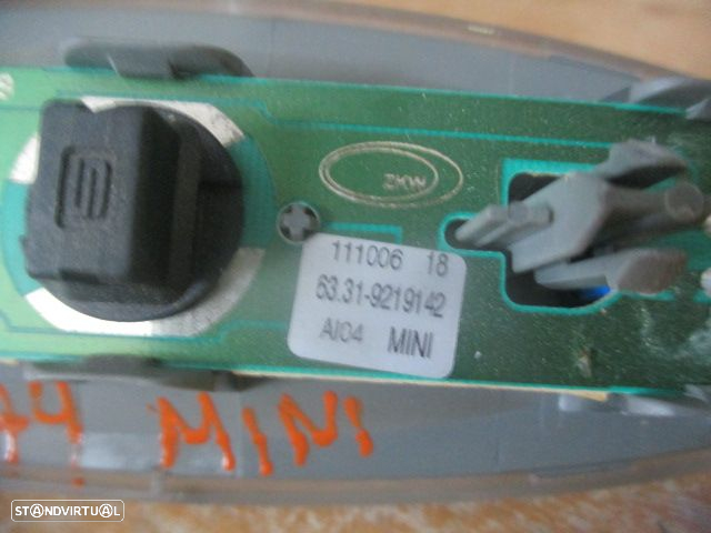 Luz De Teto Plafonier 63319219142 MINI COOPER S COUNTRYMAN 4X4 R60 2011 2.0D 143CV 5P BRANCO MINI COUNTRYMAN R60 2015 1.6D 90CV 5P BRANCO - 3