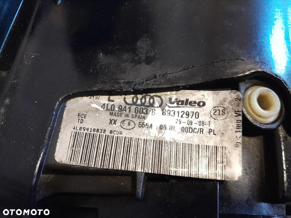 Lampa przednia lewa BI-XENON AUDI Q7 4L 05-09r. Valeo Europa 4L0941003B - 7