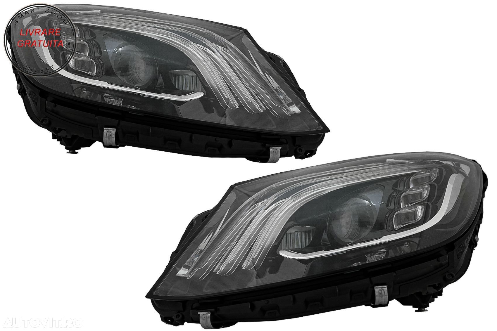 Faruri Full LED Mercedes S-Class W222 Maybach X222 (2013-2017) Facelift Design- livrare gratuita - 1