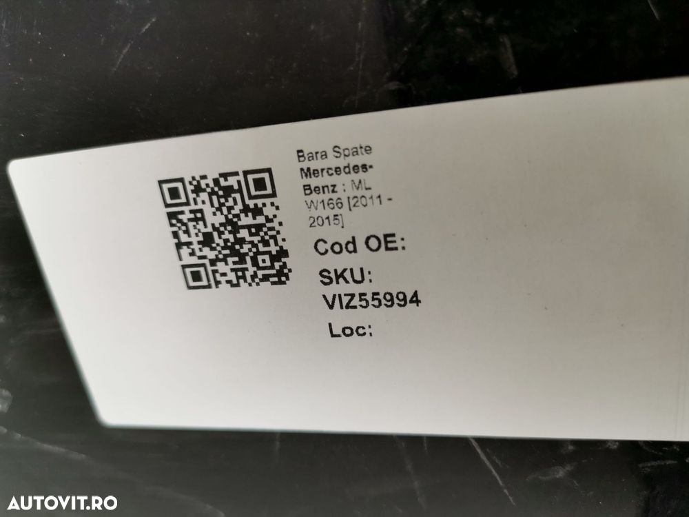 Bara Spate Mercedes-Benz ML W166 2011 2012 2013 2014 2015 Originala - 8