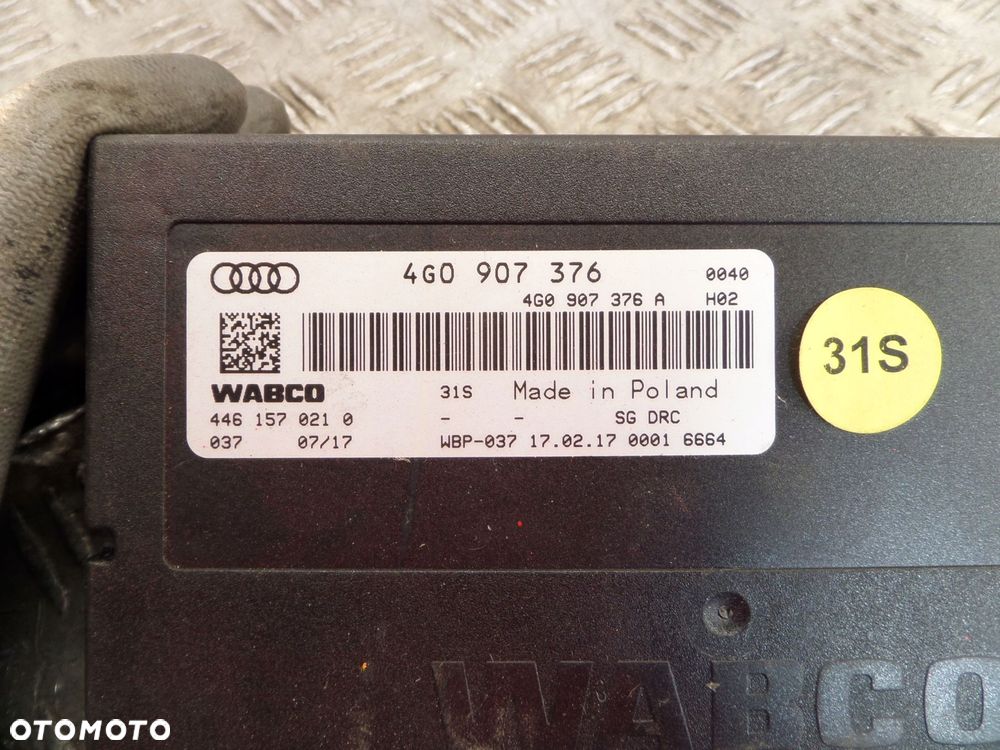 audi rs6 c7 moduł zawieszenia 4g0907376a - 3