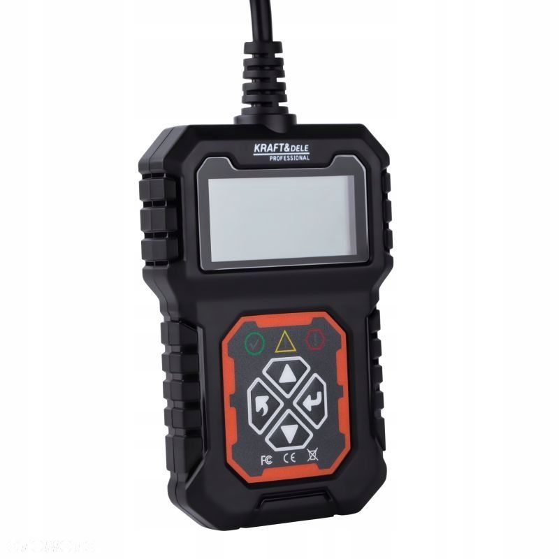 KRAFTDELE PROFESJONALNY SKANER MIERNIK TESTER DIAGNOSTYCZNY OBDII LCD 5670 - 9