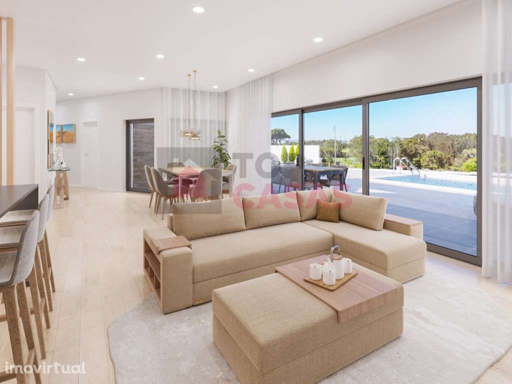 Moradia contemporânea com piscina perto de São Martinho do Porto - Grande imagem: 5/29