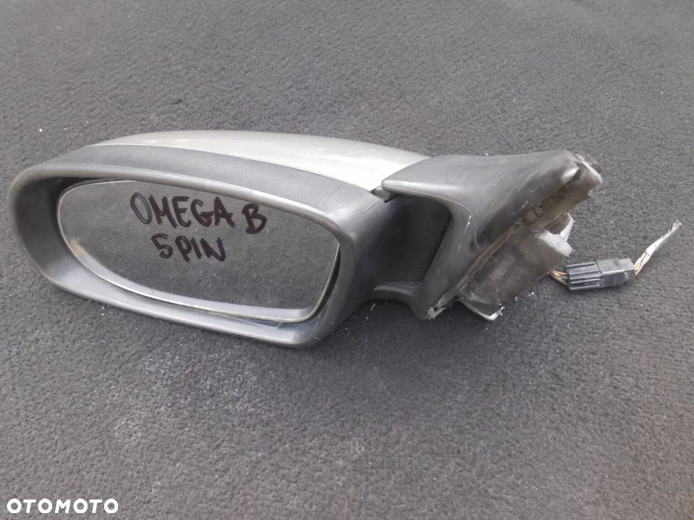 OPEL OMEGA B LUSTERKO ZEWNĘTRZNE LEWE ELEKTRYCZNE 5PIN E1010357 SREBRNE - 3