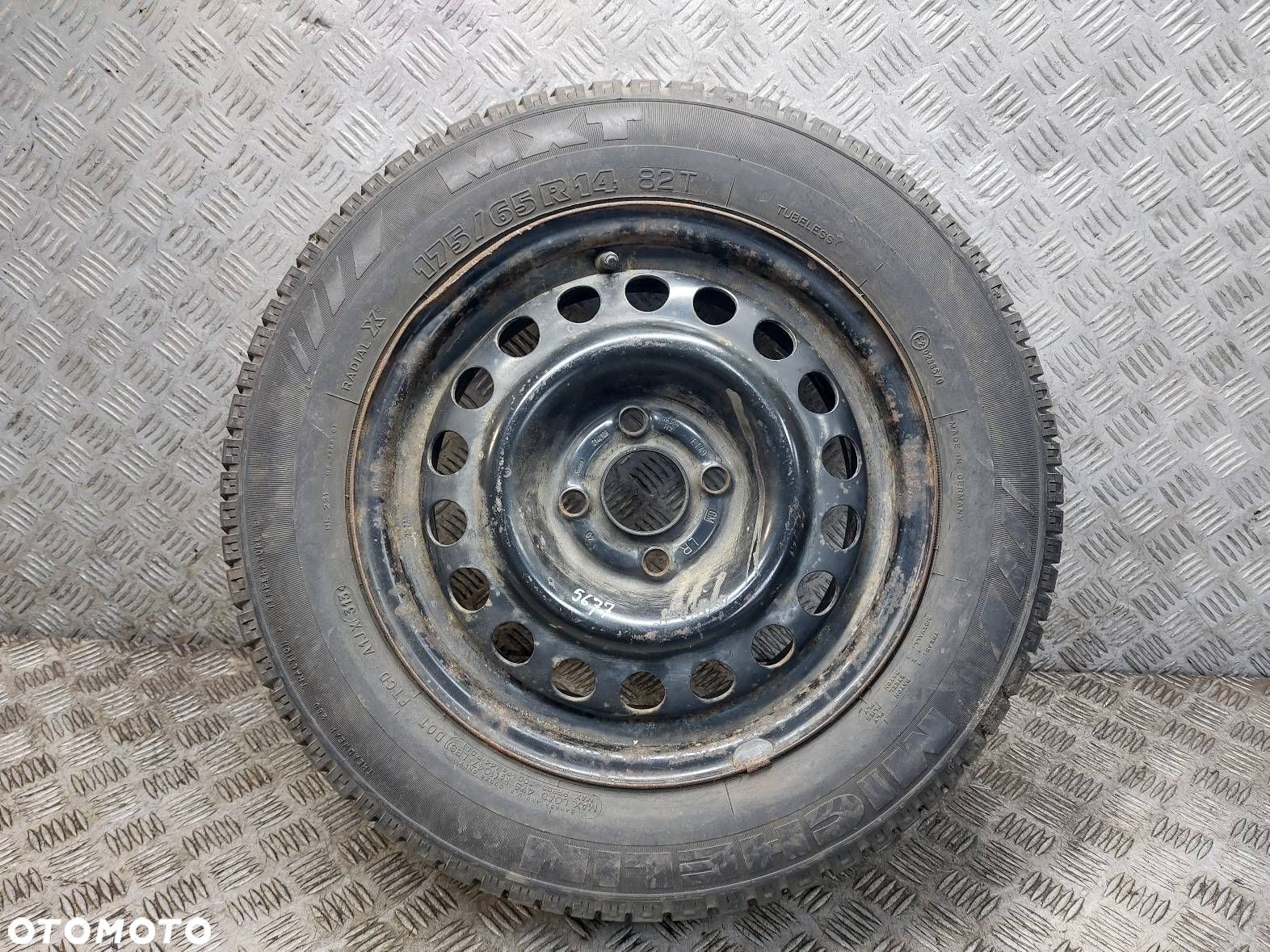 KOŁO OPONA FELGA ZAPAS 4X100 5,5Jx14 FI56,6 175/65R14 OPEL ASTRA F - 1