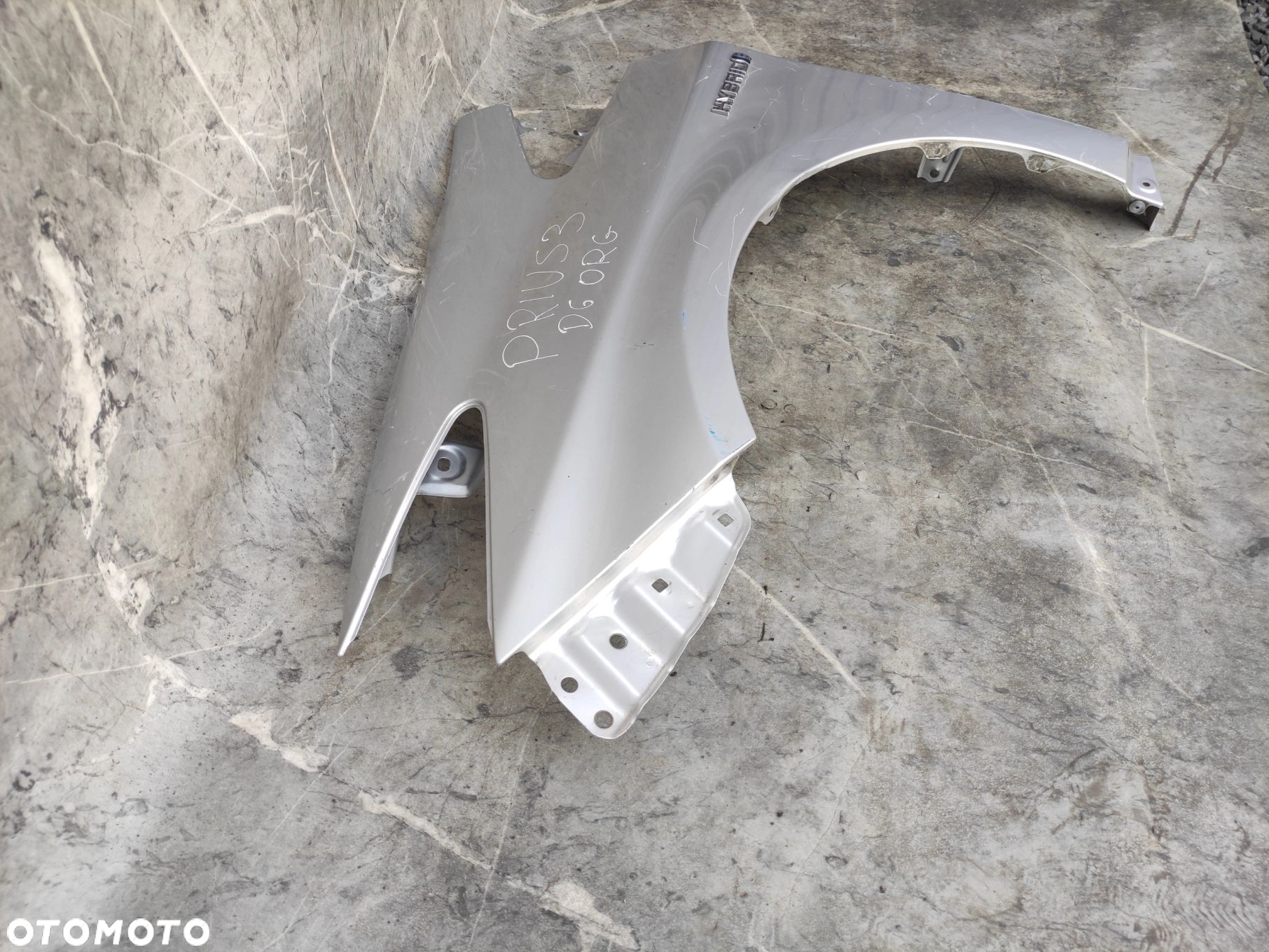 BŁOTNIK LEWY PRZÓD PRZEDNI TOYOTA PRIUS III SREBRNY ORG LAKIER - 3