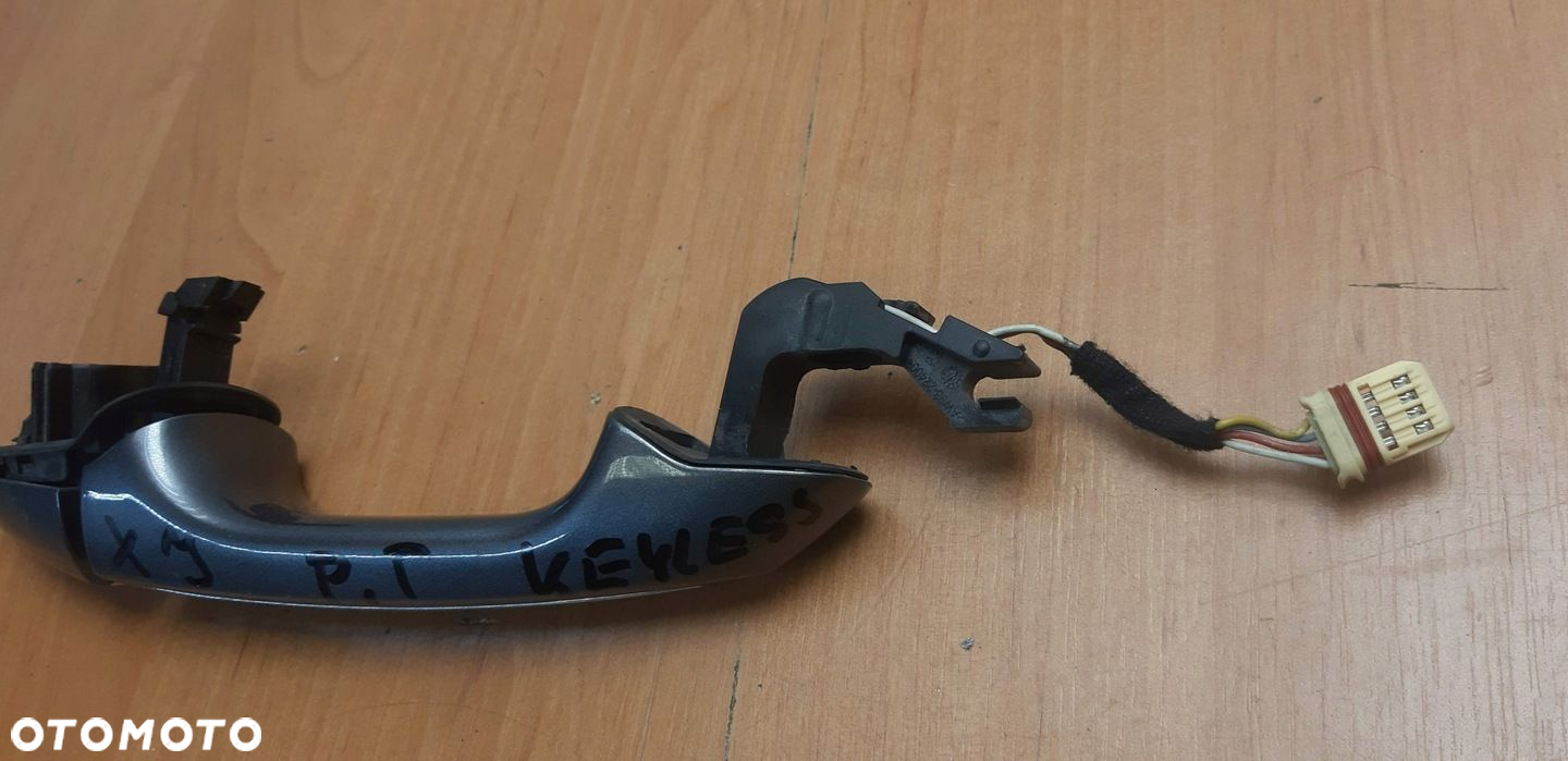 Jaguar XJ X351 klamka drzwi prawy tył chrom keyless - 3