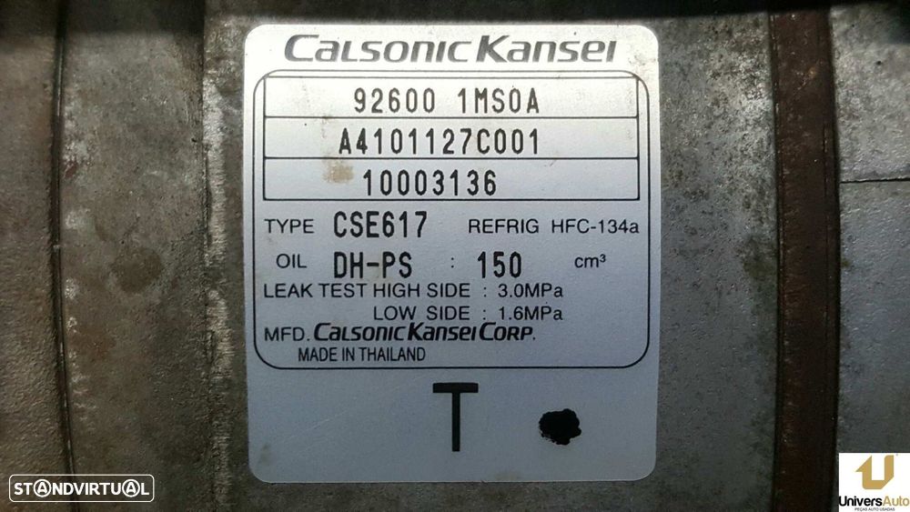 COMPRESSOR DE AR CONDICIONADO INFINITI M SEDÁN M30D S PREMIUM - 7