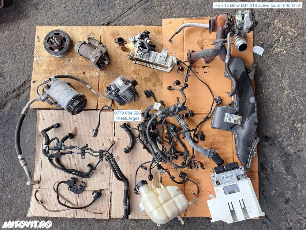 Turbina alternator fulie compresor instalatie electrica motor vas expansiune bmw 216 active tourer F45 B37 - 1