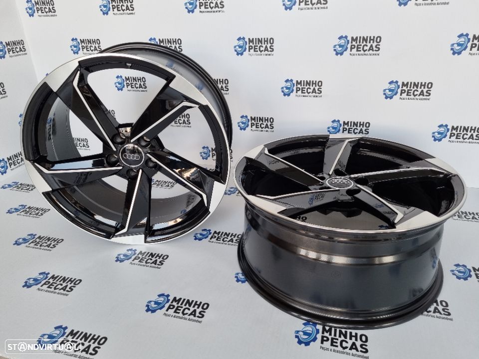 Jantes Audi (A9) em 20 Preto Polido - 6