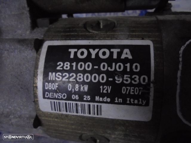Motor De Arranque 281000J010 MS2280009530 TOYOTA YARIS 1 FASE 2 2003 1.0I 65CV 5P CINZENTO - 5