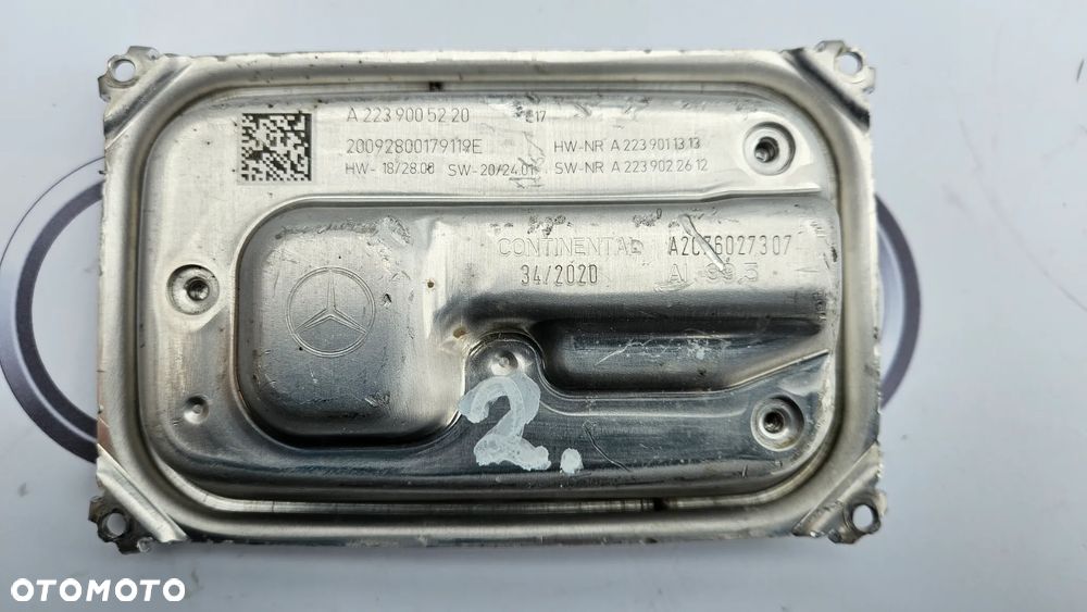 MERCEDES S-KLASA W223 przetwornica LED Moduł A2239005220 - 2