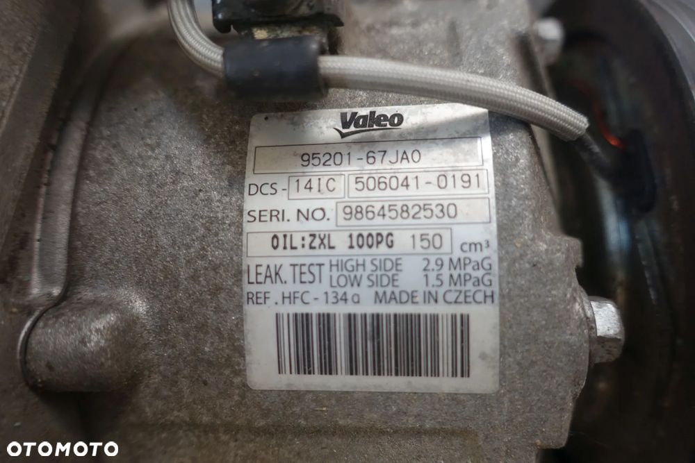 SPRĘŻARKA KLIMATYZACJI GRAND VITARA 1.9 DDIS 09r. 95201-67JA0 - 2