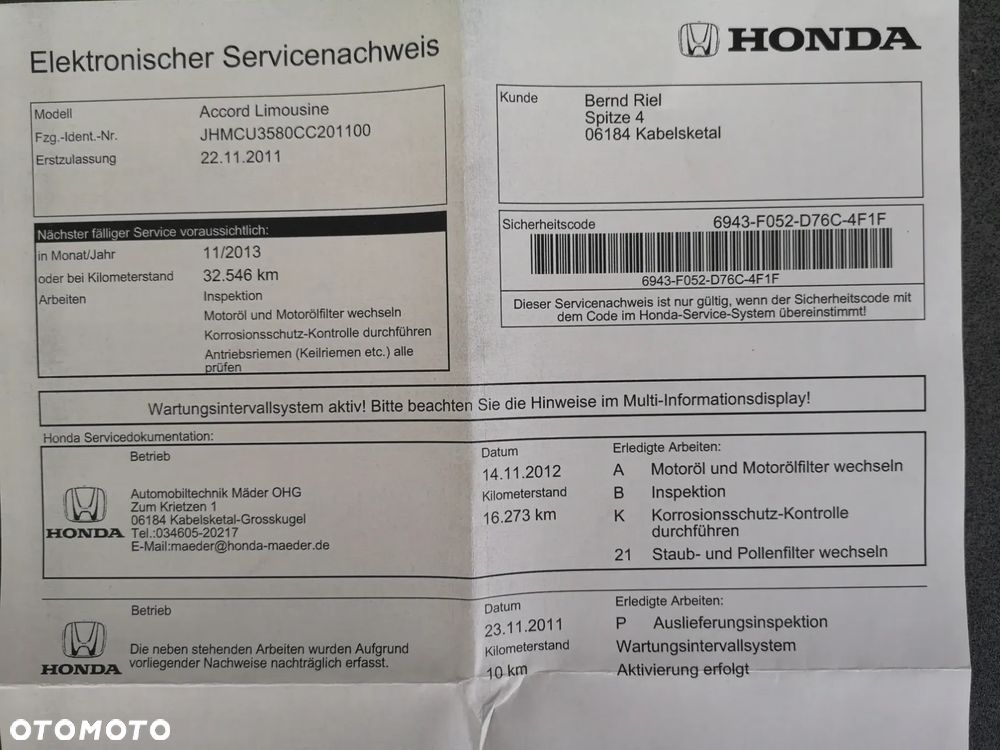 Honda Accord 2.2d Lifestyle - 8