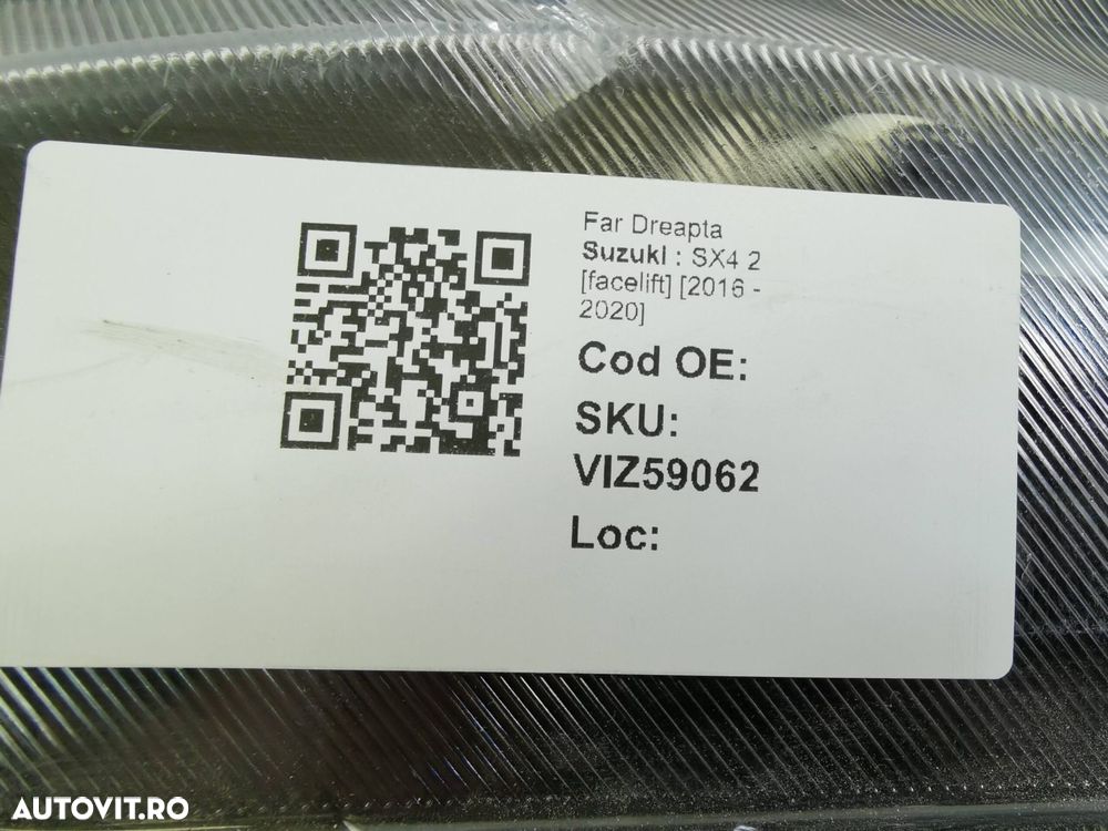 Far Dreapta Suzuki  SX4 2 [facelift] [2016 - 2020] Original In Stare B - 8