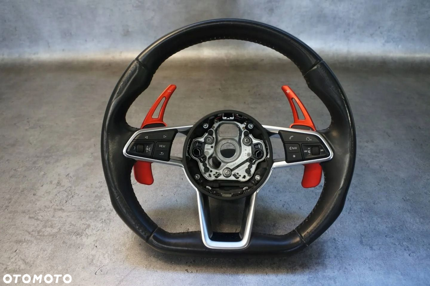 KIEROWNICA SKÓRA SKÓRZANA ŚCIĘTA AUDI TT TTS 8S ŁOPATKI 8S0419091E - 2