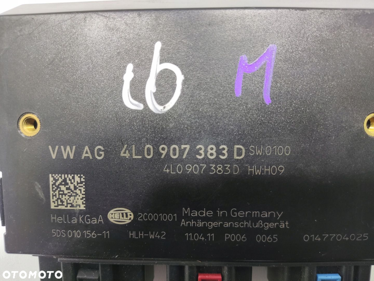 MODUŁ STEROWNIK HAKA HOLOWNICZEGO AUDI Q7 I 4L 4L0907383D 2005-2009 - 4