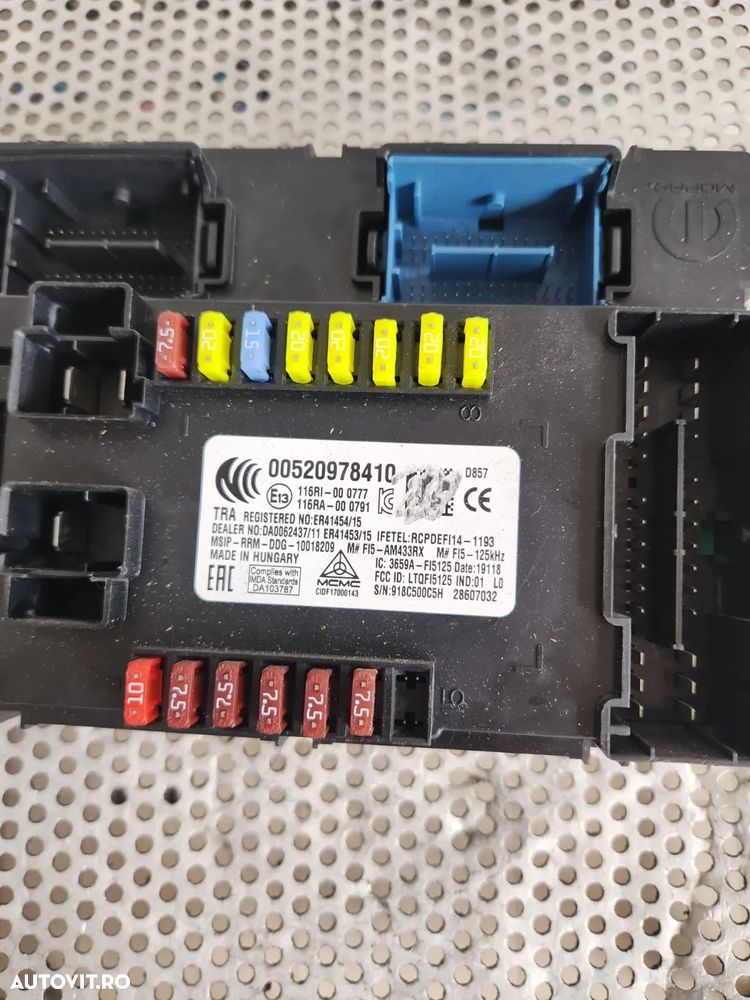 Modul Calculator Panou Sigurante BCM Fiat 500X 500L Cod 00520978410 - Dezmembrari Arad - Achizitionam Autoturisme/Piese Auto - 4