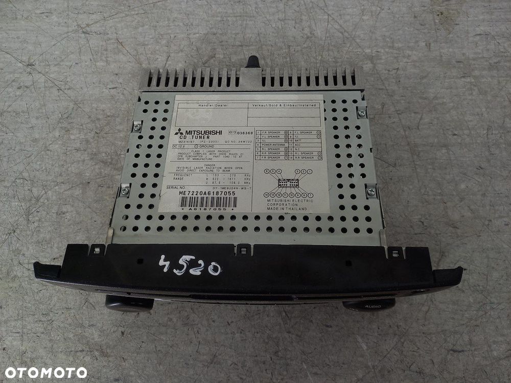 RADIO FABRYCZNE MITSUBISHI COLT VI FL DY-1ME9U24N-WS-T - 6