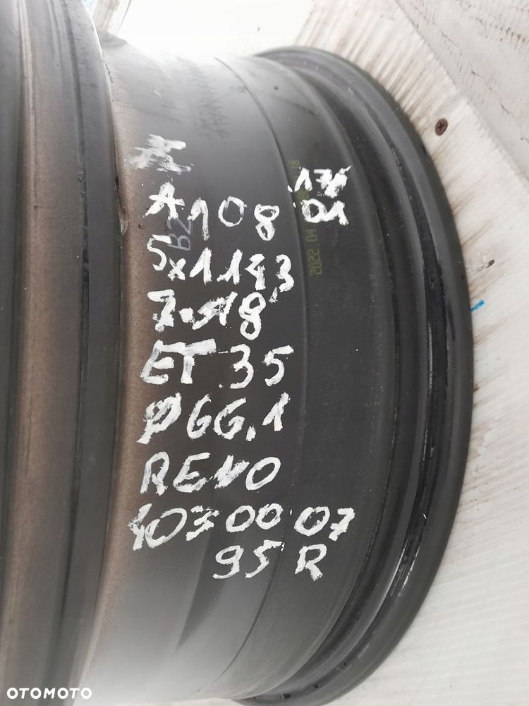 Felga aluminiowa Renault OE 40300795R 7.0" x 18" 5x114,3 ET35 - 6