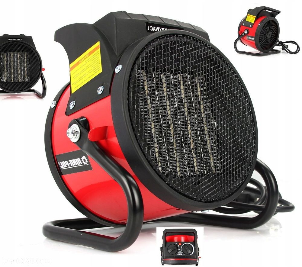 NAGRZEWNICA ELEKTRYCZNA DMUCHAWA 2KW FARELKA MOCNA - 1