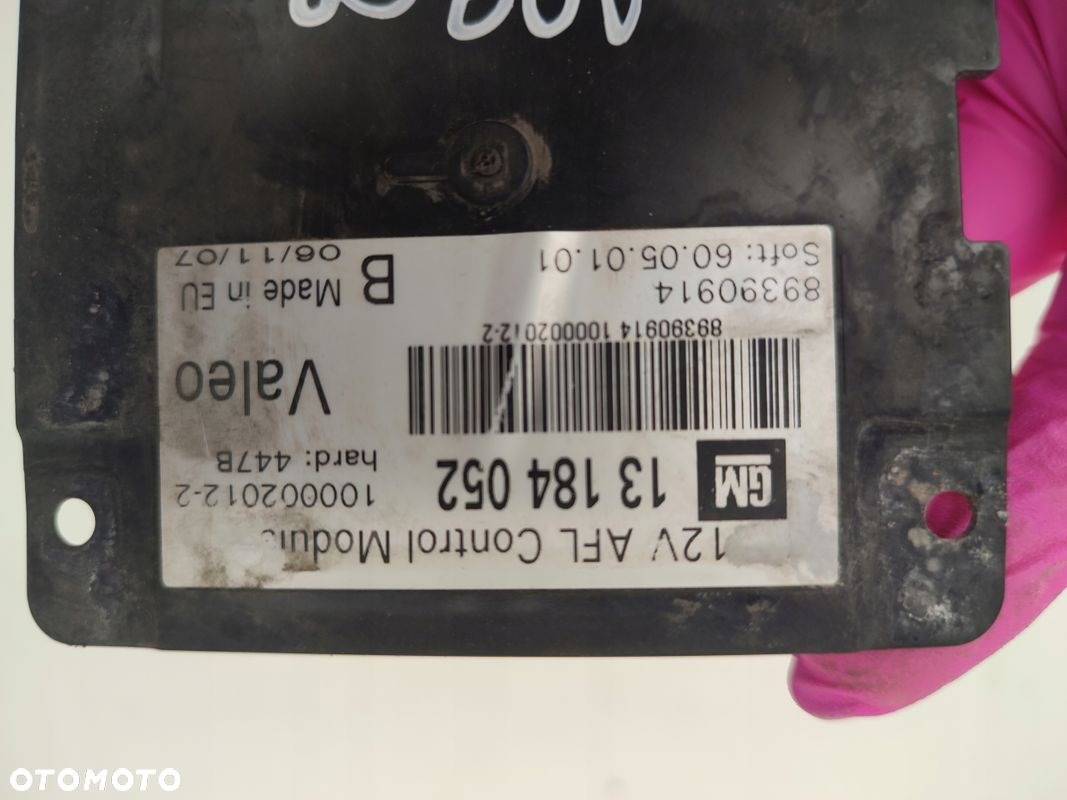 Moduł sterownik skrętu lampy OPEL VECTRA C LIFT 13184052 EUROPA - 3