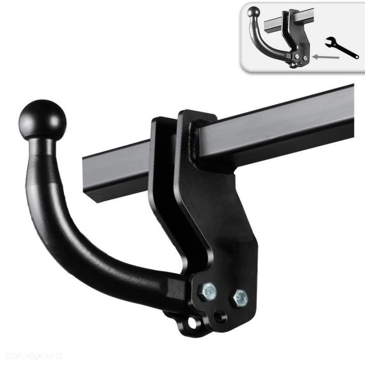 Hak Holowniczy Odkręcany Do Vw Volkswagen Transporter T5 Multivan, Caravelle 2008-2009 - 1