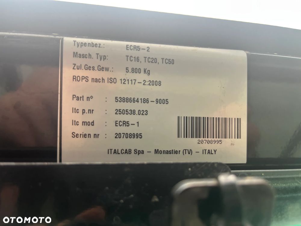 KABINA KOPARKA MINIKOPARKA TEREX TC16 TC20 TC50 YANMAR  SV17 SV20 SV15 SV19 SV22 8942 NETTO - 18