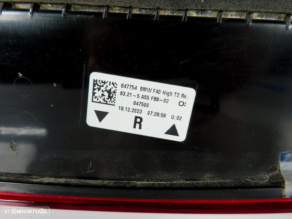 Farolim LED Direito/Trás Usado / Original BMW 1 (F40) 63215A55FB6 - 5