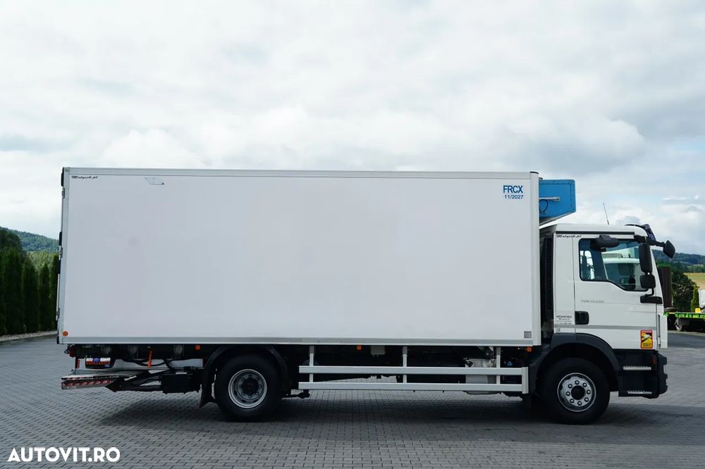 MAN TGM 15.250 / 4x2 / 6.2 M FRIGORIFER / FRIGLOCK FK 13 UNITĂȚI / DHOLLANDIA LIFT - 1.500 KG / IMPORTAT / EURO 6 - 6