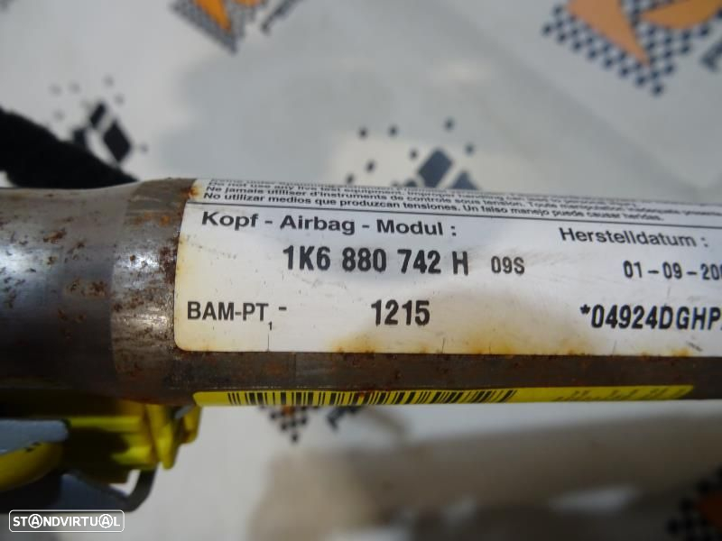 Airbag De Cortina Direito Volkswagen Golf V (1K1)  1K6 880 742 H / 1K6 - 4
