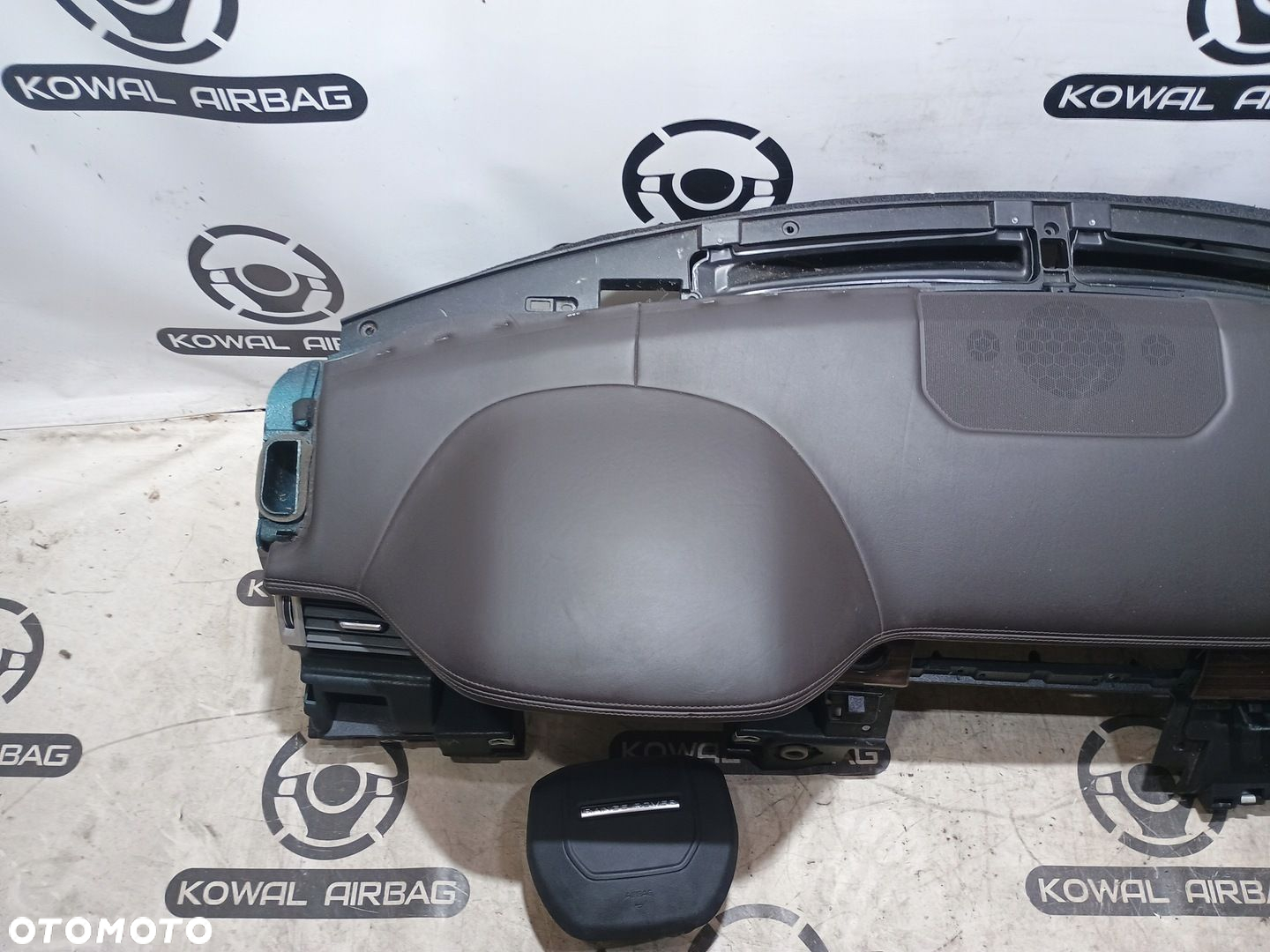 RANGE ROVER EVOQUE BRĄZ GŁADKI DESKA KONSOLA AIRBAG PASY ORYGINAŁ DEMONTAŻ - 3