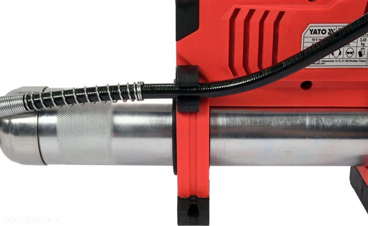 YATO SMAROWNICA AKUMULATOROWA TOWOTNICA 18V 620BAR POJEMNOŚĆ 600g YT-07021 - 4