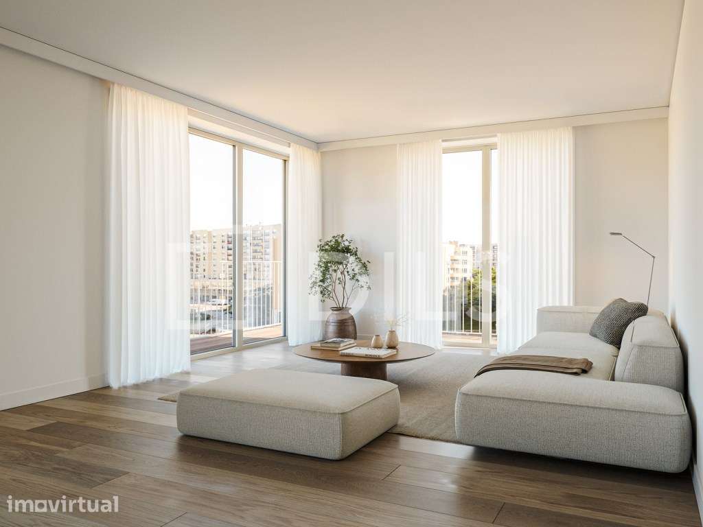 Apartamento T3 com varanda no novo empreendimento no campo Grande - Grande imagem: 4/65