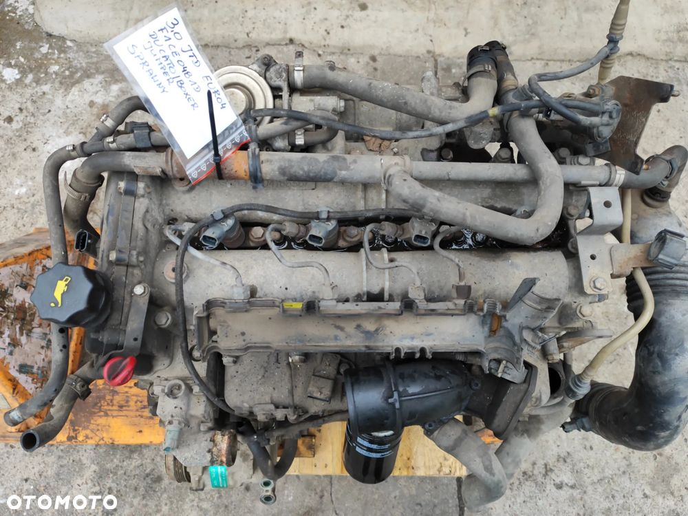 Silnik kompletny 3.0 JTD HDI F1CE0481D Euro 4 158KM do Fiat Ducato III Peugeot Boxer Citroen Jumper II 06-12r - film z pracą, kompletny z całym osprzętem jak zamontowany w aucie -foto